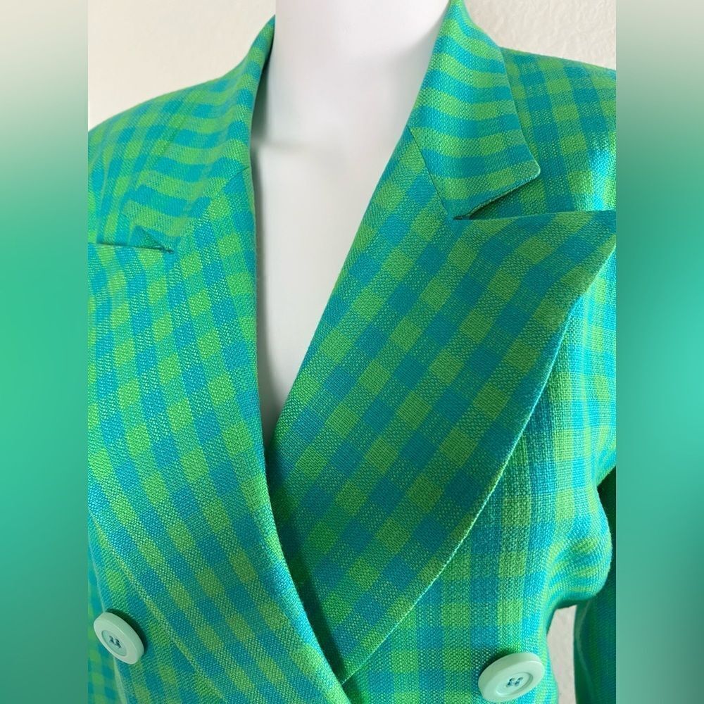 Christian Dior 1990’s Deadstock Gingham Skirt Suit - Picture 6 of 17